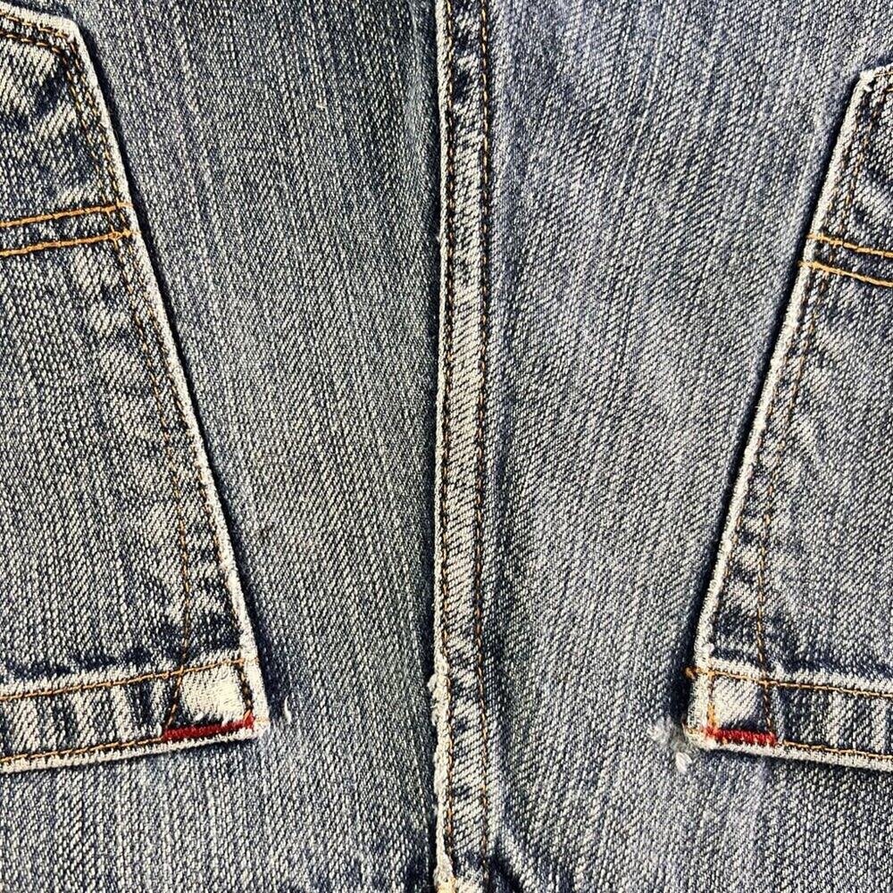 Phat Farm Bermuda Shorts Mens 34 Blue Denim 5 Pocket Design Distressed - Picture 12 of 14